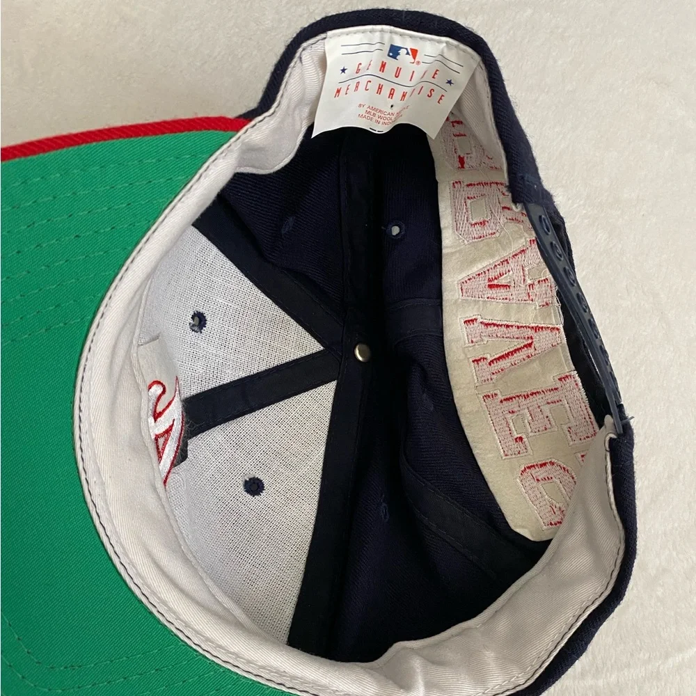 {VTG} Genuine Merchandise American Needle | Atlanta Braves Spellout Snapback Hat - Picture 9 of 15